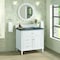 James Martin Vanities 36'' Single Vanity, Bright White w/ 3 CM Parisien Bleu Quartz Top 424-V36-BW-3PBL - alternate 6